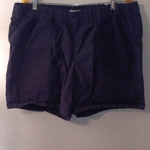 Navy Blue Casual Shorts